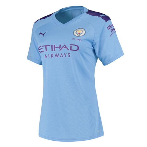 Camiseta Manchester City 1ª Kit Mujer 2019 2020 Azul